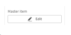 Master item edit