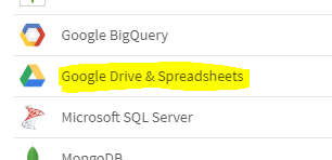 Google drive & Spreadsheets